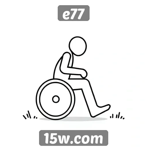 Avaliação de recursos de acessibilidade no e77